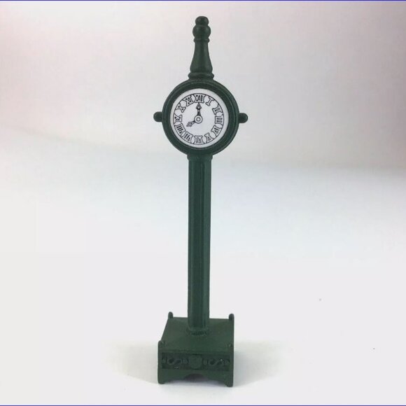 DEPARTMENT 56 - Heritage Village Town Clock - Enameled Metal - Retired - EUC - Picture 1 of 9